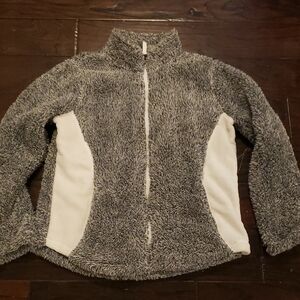 Jason Maxwell Gray and White Textured Jacket Size Medium